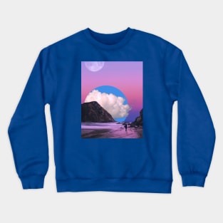 Pink and Blue Skies Crewneck Sweatshirt